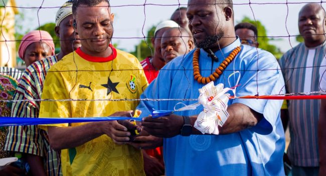 Kacstone Record’s commissions volleyball court for Paga SHS Kacstone Record’s commissions volleyball court for Paga SHS